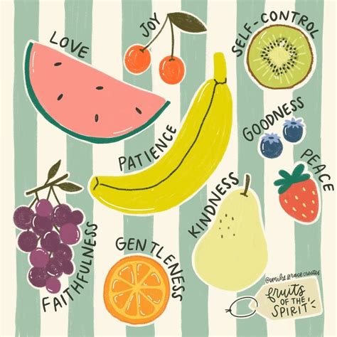 Emily Grace Illustrator And Designer On Instagram 🍒🍊🍇🍌🥝🍐🍓🍉🫐 Ive Been Into Drawing Fruit