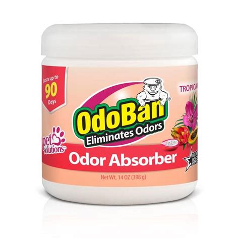 Odoban 14 Oz Tropical Solid Odor Absorber Odor Eliminator For Smoke