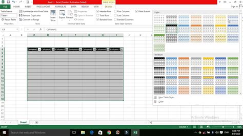 Formate Table And Cell Styles In Ms Excel YouTube