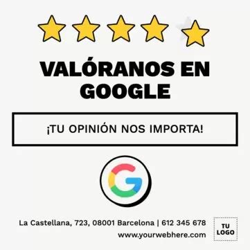 Diseños para pedir Reseñas a clientes editables