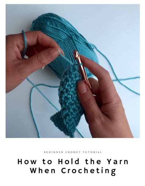 Beginner Tutorial How To Hold The Yarn When Crocheting