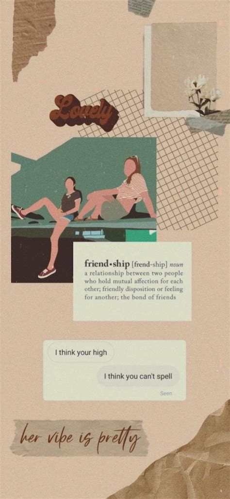 Friendship Wallpaper 👯‍♀️ | Friendship wallpaper, Feelings, Relationship