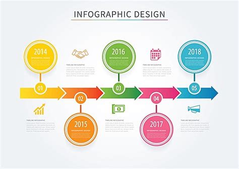 Arrow Timeline Infographic Vector Art PNG Images | Free Download On Pngtree