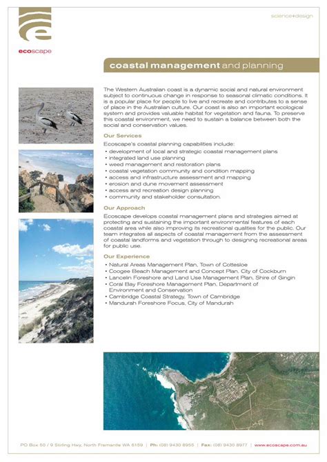 PDF Coastal Management And Planning Ecoscapeecoscape Au