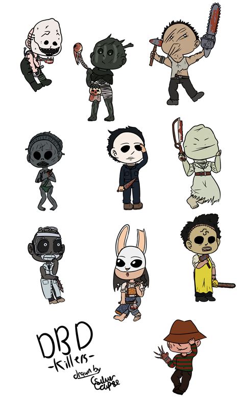 Fanart Dbd Killer Chibis By Silverroseeclipse On Deviantart