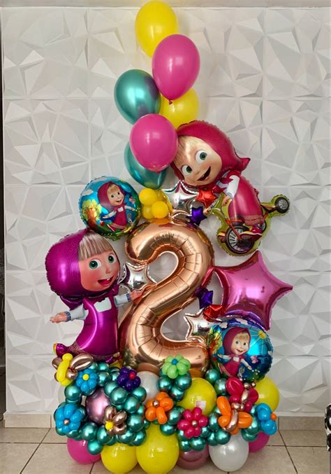 Masha And The Bear Balloon Bouquet