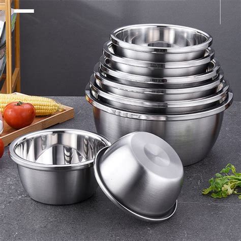 Jual Baskom Stainless Tebal 36cm Multifungsi Mangkuk Wadah Salad