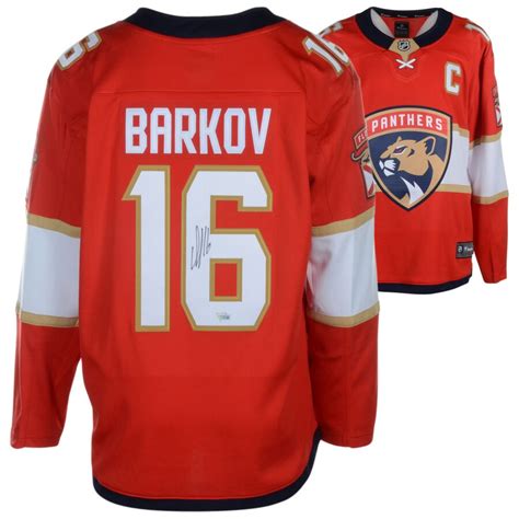 Autographed Florida Panthers Aleksander Barkov Fanatics Authentic Red