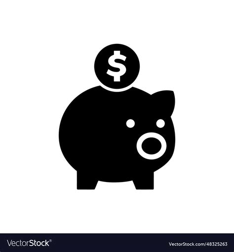 Piggy bank savings icon Royalty Free Vector Image