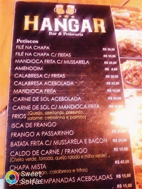 Menu Em Hangar Bar E Petiscaria Brasil