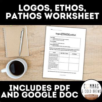 Logos Ethos Pathos Worksheet Digital And Printable Answer Key Included