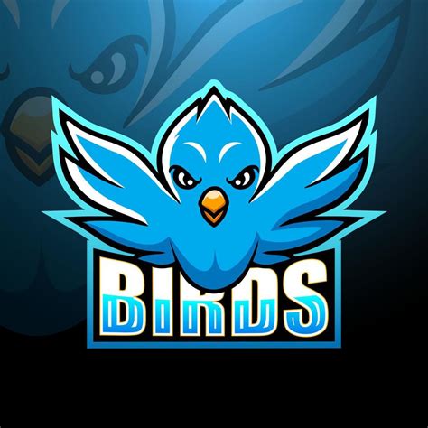 Blue bird mascot esport logo design 5574008 Vector Art at Vecteezy