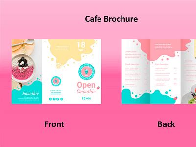 Printable Opening Cafe Brochure designs, themes, templates and ...