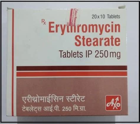 Erythromycin Stearate Tablet Mg At Rs Box Antibiotic And Anti