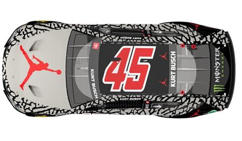 First Look Kurt Busch S Xi Racing Jordan Brand No Nascar