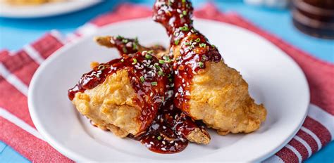 Spicy Fried Chicken Drumsticks With Hoisin Gochujang Sauce Chicken Ca