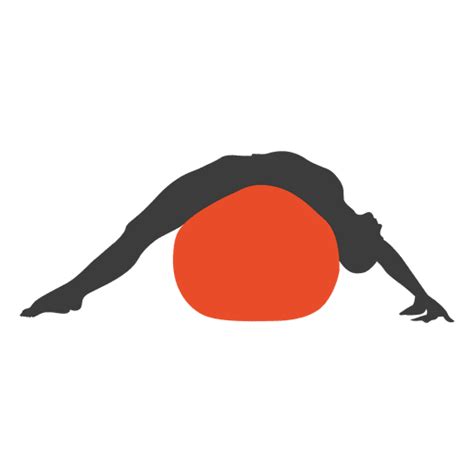 Dise O Png Y Svg De Silueta De Ni A Pilates Para Camisetas