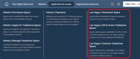 How Do I Apply For Space For The Las Vegas Markets ANDMORE