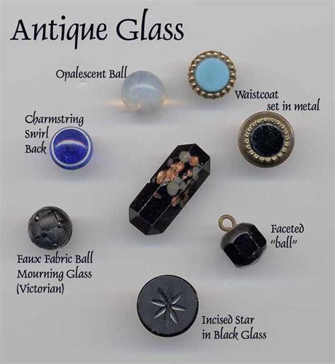 Antique Glass Buttons Yaddayaya Flickr