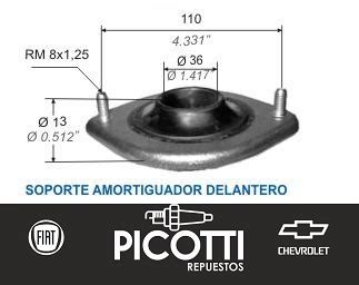 Cazoleta Amortiguador Delantera Chevrolet Corsa Combo Picotti Repuestos