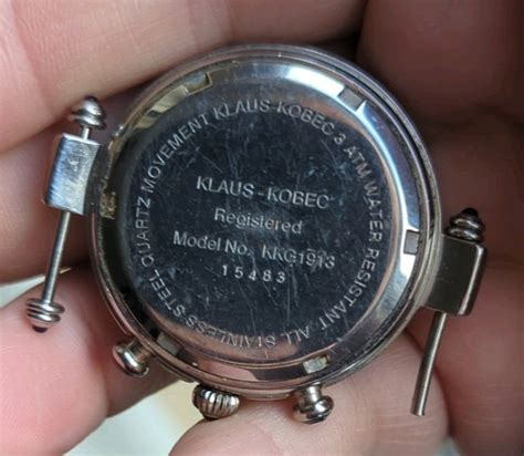 vintage klaus kobec mens quartz chronograph  kkg case