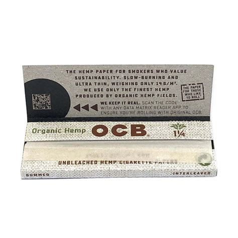 Ocb Organic Hemp Slim Cigar Free Delivery Organic Village