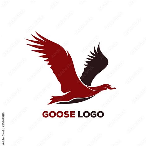 flying goose logo design template Stock Vector | Adobe Stock