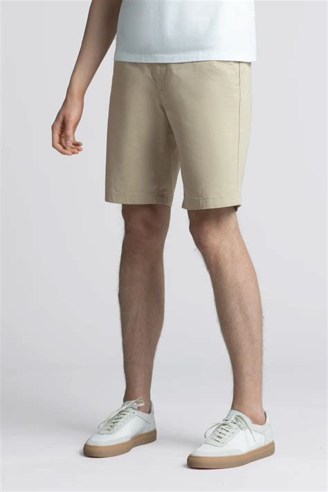 Beige Shorts Organic Cotton Twill Chino Asket