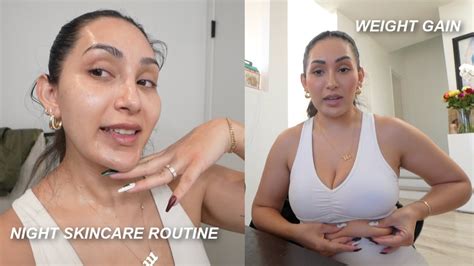 Holiday Weight Gain Night Skin Routine Vlogmas Day Youtube