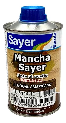 Tinta Para Madera Mancha Sayer Lack Ml Base Aceite