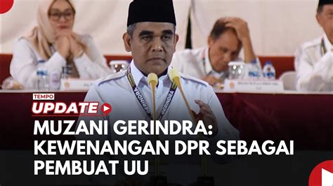 Baleg Sepakati Ruu Pilkada Muzani Gerindra Kewenangan Dpr Sebagai