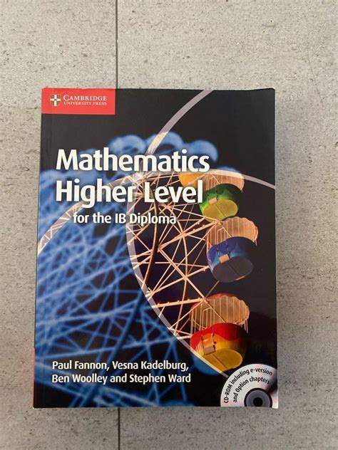 Mathematics Higher Level Hl Cambridge Ib Textbook Hobbies Toys