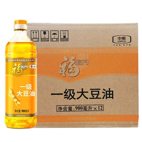 福临门一级大豆油900ml12瓶