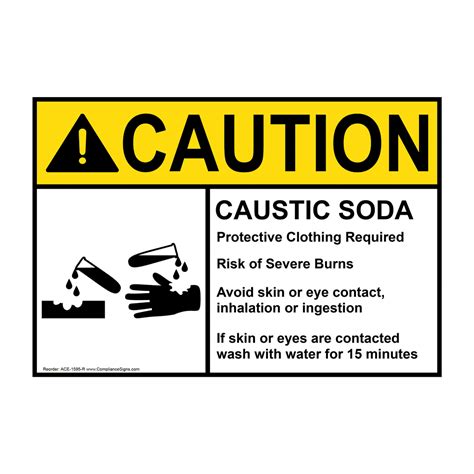 Caustic Soda Sign