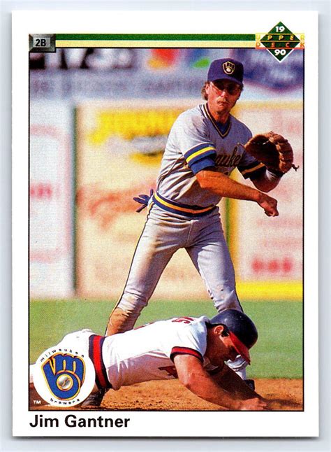 Upper Deck Jim Gantner Milwaukee Brewers Baseball Card Ebay