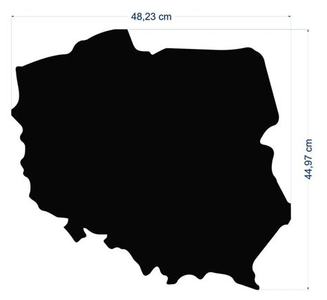 Tablica Mapa Polski X Cm Na Magnesy Czarny Erli Pl