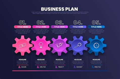 Businessplan Infographic Gratis Vector