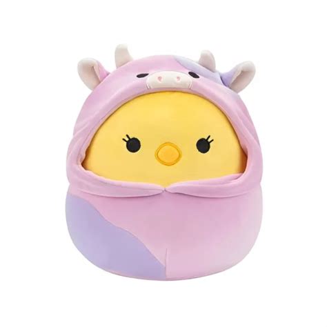 SQUISHMALLOWS PÂQUES ÉQUIPE 30 5cm Peluche Aimee The Poulet En Vache