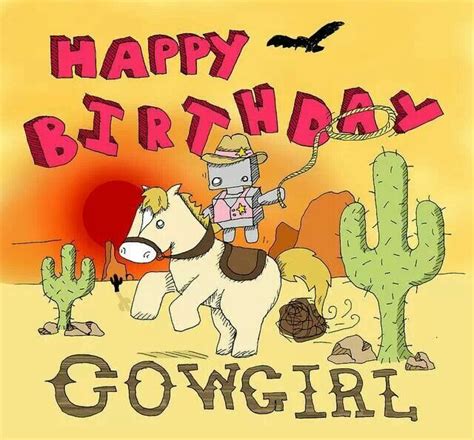 Happy Birthday Cowgirl Birthday Cards