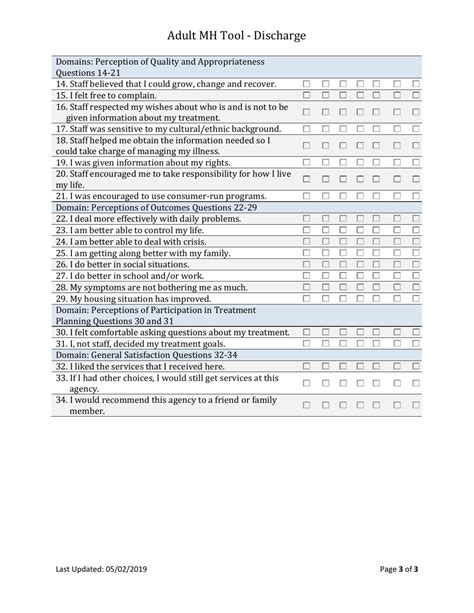 South Dakota Adult Mental Health Outcome Discharge Tool Fill Out Sign Online And Download Pdf