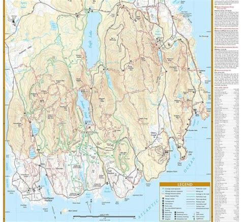 Printable Map Of Acadia National Park