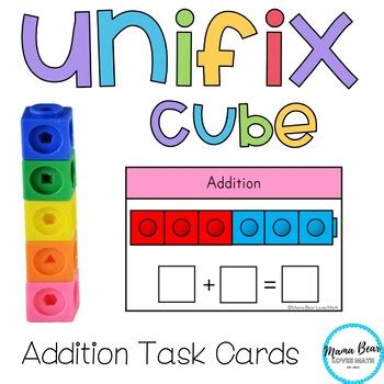 Unifix Cube Addition by Mama Bear Loves Math | TPT