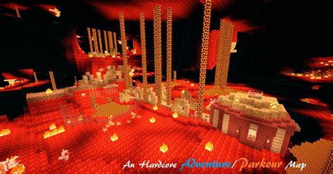 Hot Hardcore Parkour Adventure Trip To The Nether Minecraft Map