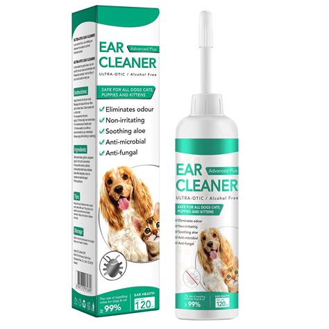 Yubatuo Ear Cleaner for Dogs, Supports Soothing of Yeast Infections