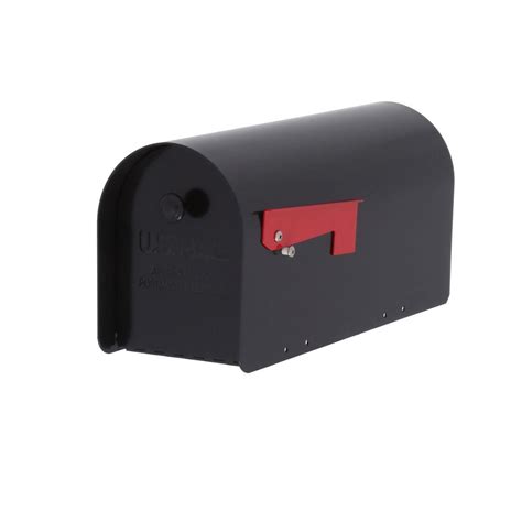 Gibraltar Mailboxes Tuff Body Post Mount Mailbox Black Tb1b0000 The