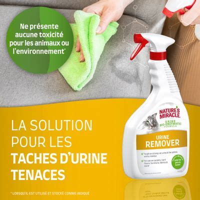 Destructeur d odeurs et détachant Nature s Miracle urine pour chat