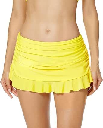 Inlefen Bikini Beach Dress Falda Bikini Mujer Falda natación Mini Falda Amazon es Ropa