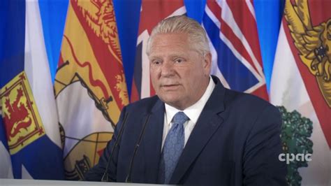 Premiers Meeting In Winnipeg Ontario Premier Doug Ford Speaks With