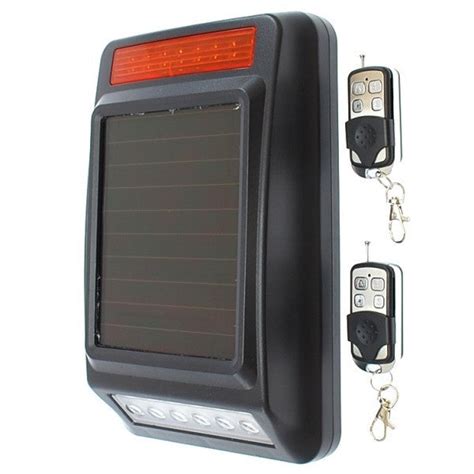 Solar Powered Wireless Infrared 8 Beam Motion Detectors And Solar Powere Security Uniform