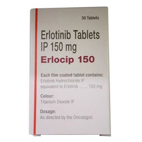 150mg Erlocip Erlotinib Tablets IP At Rs 9000 Bottle Pharmaceutical